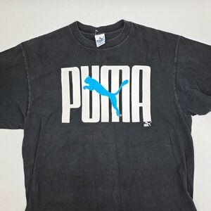 Puma Mens Black Classic Logo T Shirt Size XL